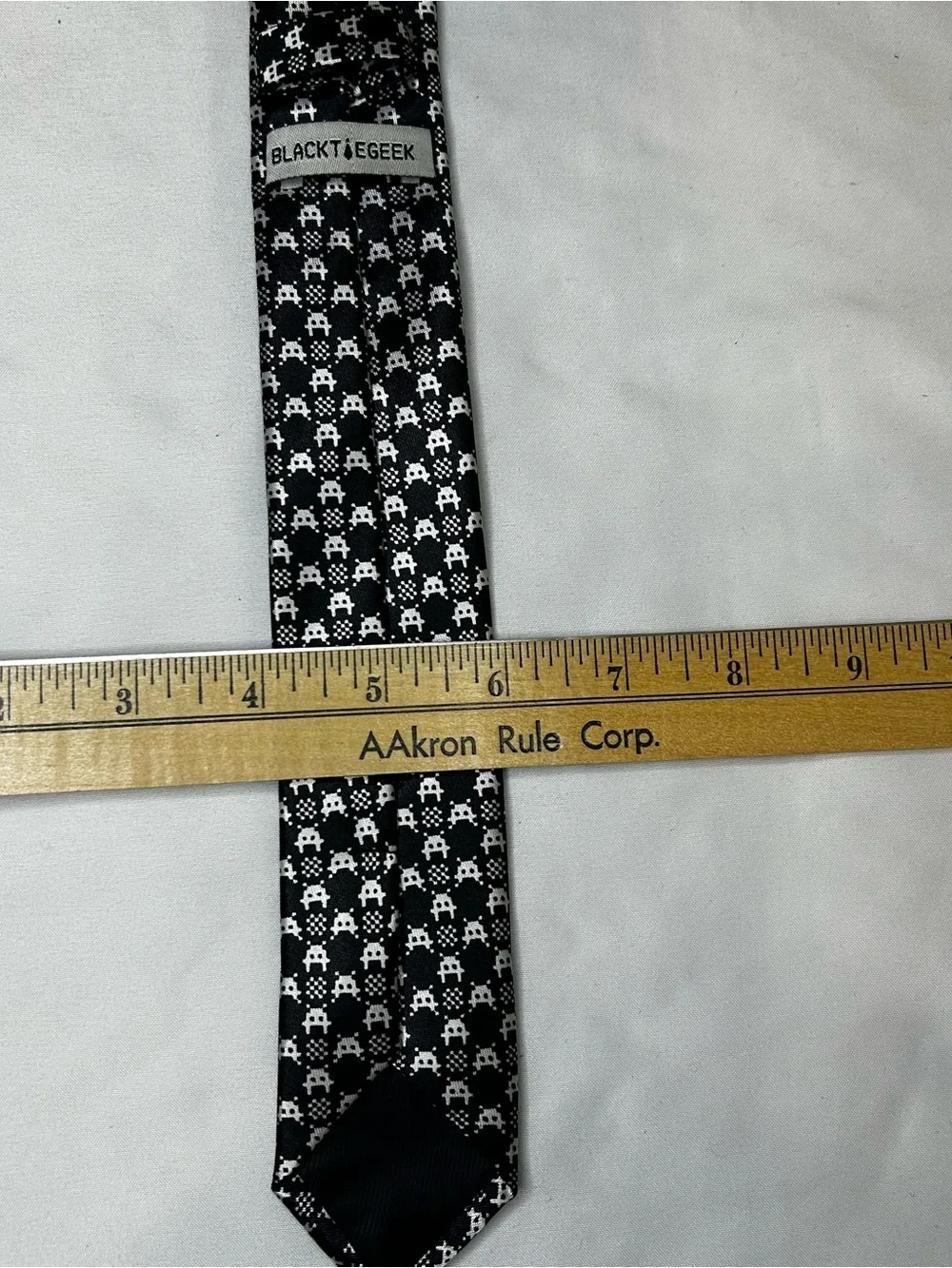 Space Invaders Pattern Tie - Men's. 58 inches